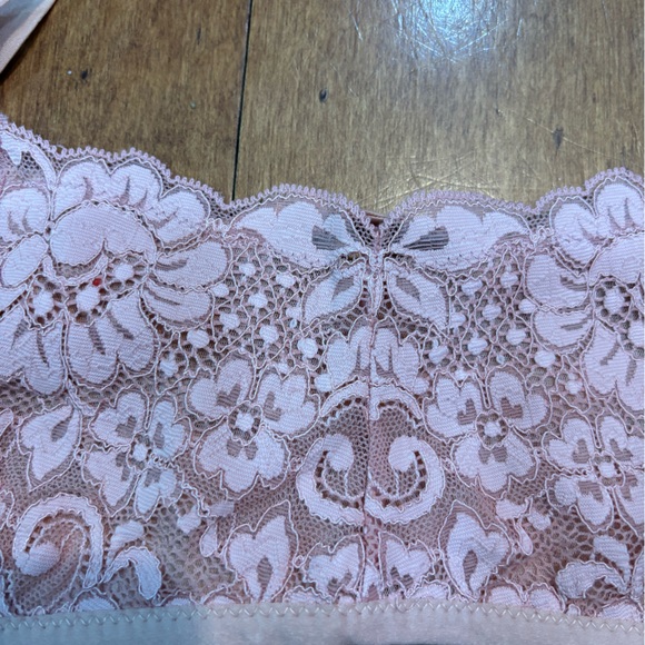 We are HAH x Free People Don’t Cross Me‎ Lace Halter Bra Dusty Rose NWT - Picture 6 of 9